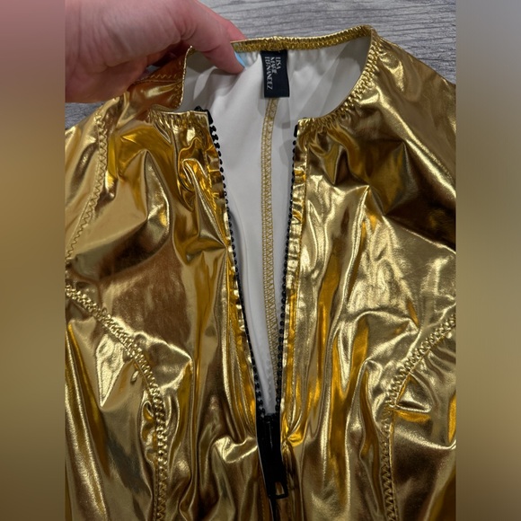 Lisa Marie Fernandez gold Farrah Maillot One-Piece Swimsuit - Picture 6 of 8